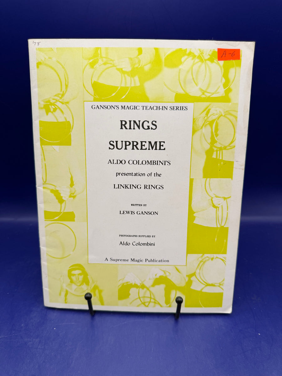 Rings Supreme Aldo Colombini’s Linking Rungs by Lewis Ganson 1978 Supreme Magic