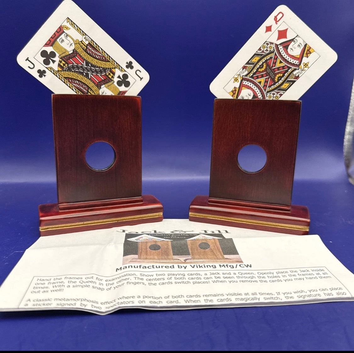 VIKING MAGIC Jack and Jill Card Transpo Poker size - Playing Care Transposition