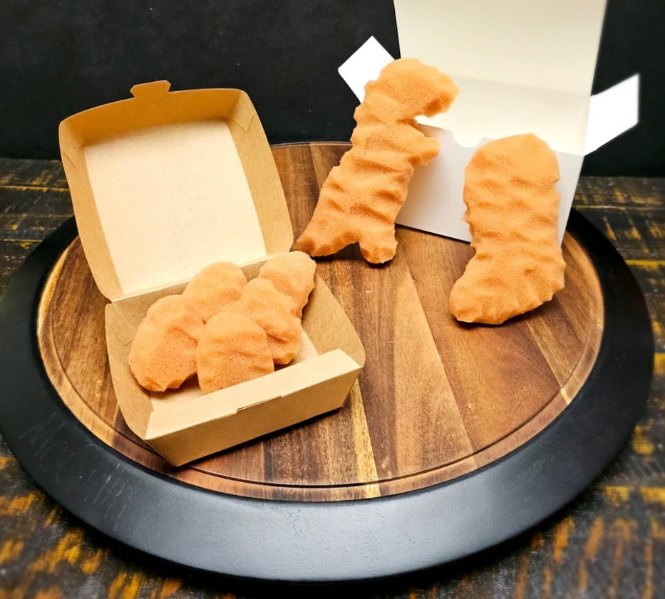 The Nuggets by Justin Longshore - chicken nugget sponge “balls”