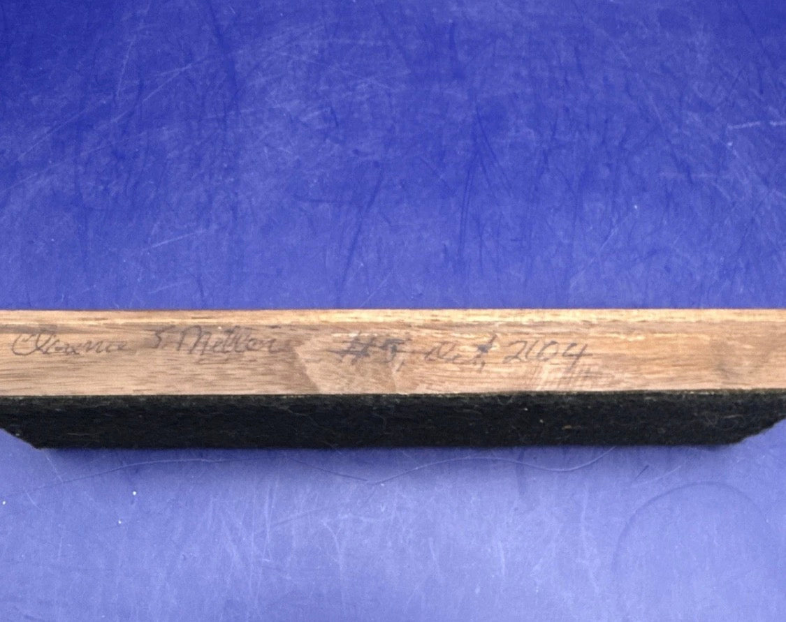 Ultra-Rare Handcrafted Wooden Coin Stand by Clarence Miller (Retro Antique Flat Design, #5, Oct 2004)