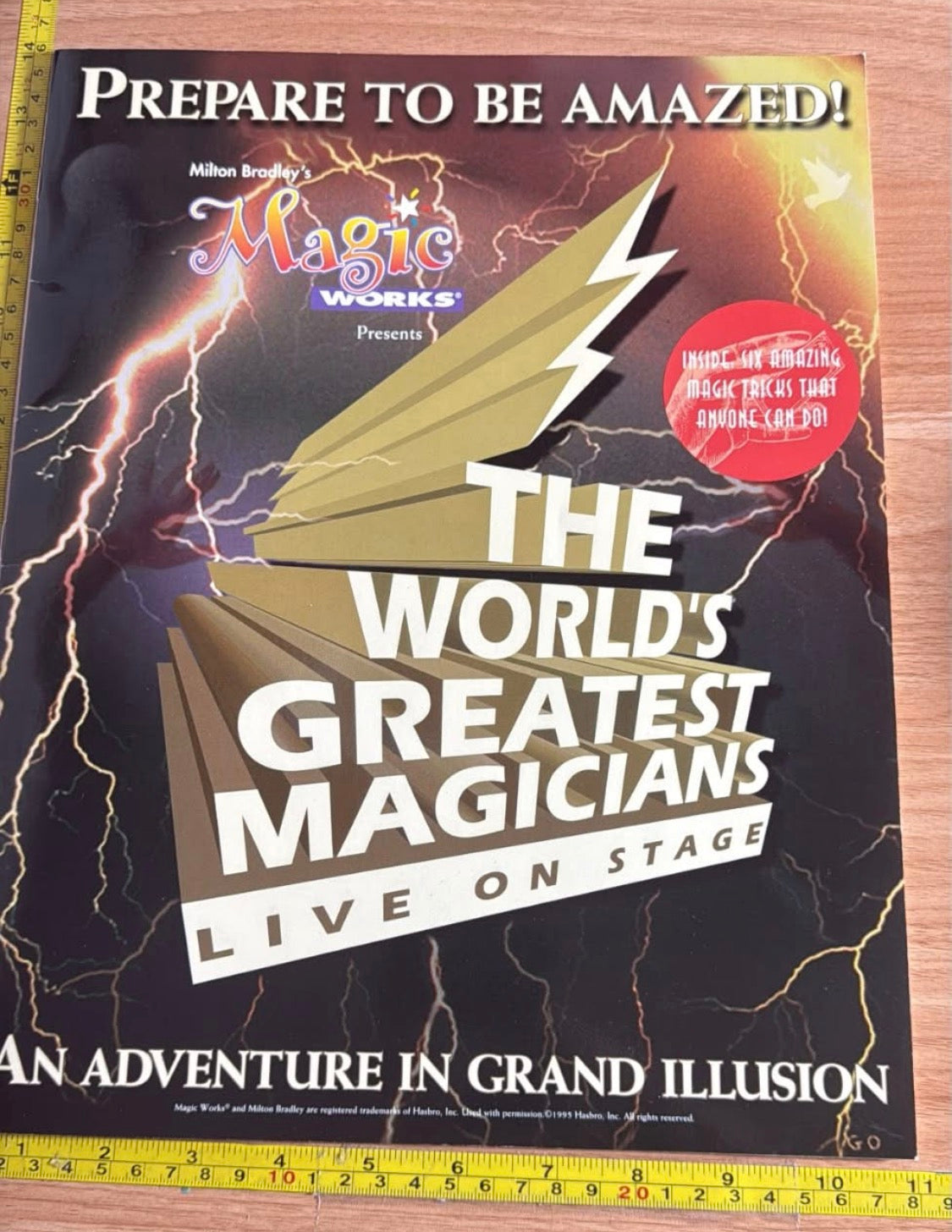 1995 World’s Greatest Magic program Inscriptions by Mac King, Melinda, Brett Daniels - Magic Works/Tenyo