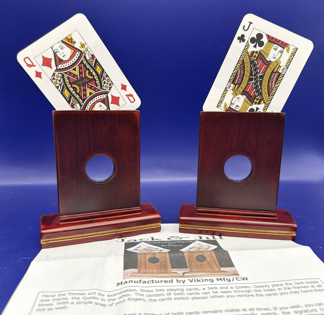 VIKING MAGIC Jack and Jill Card Transpo Poker size - Playing Care Transposition