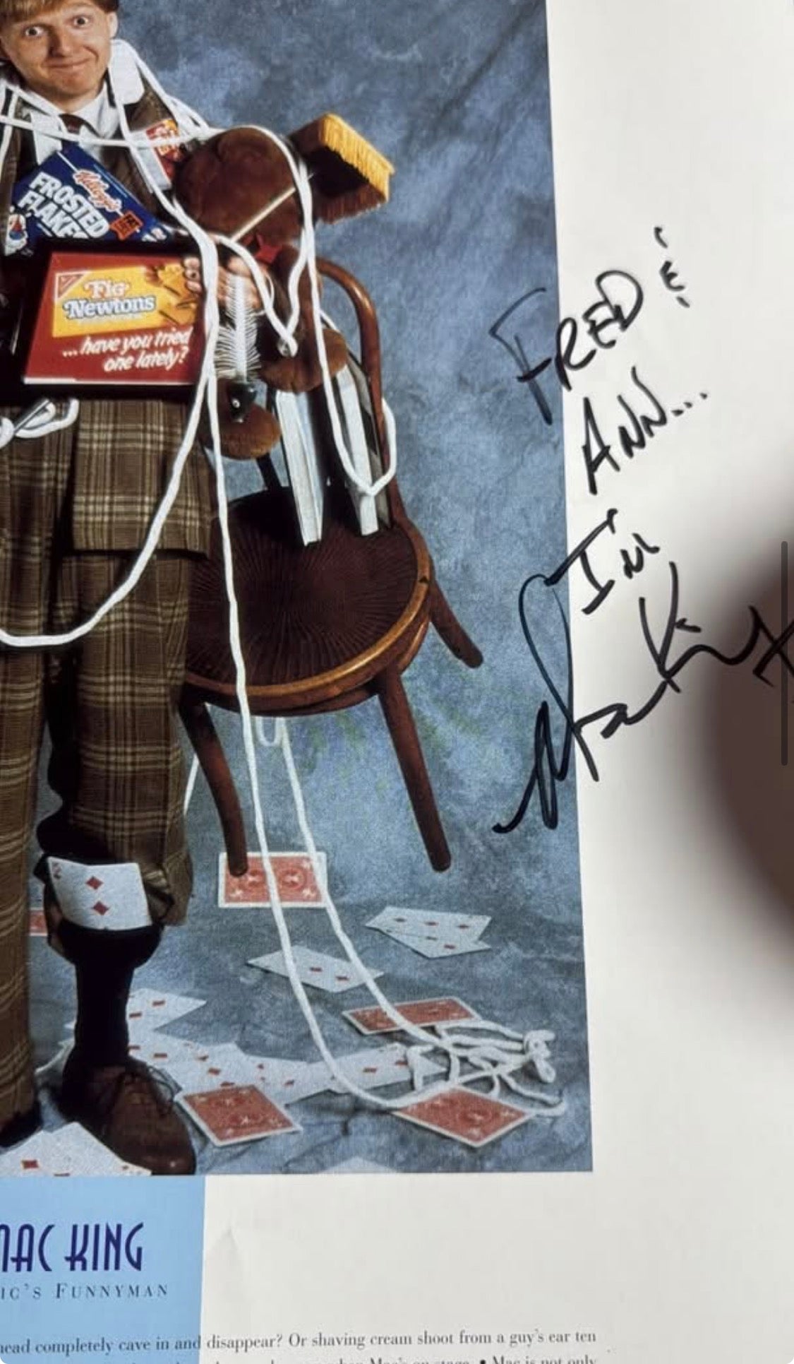1995 World’s Greatest Magic program Inscriptions by Mac King, Melinda, Brett Daniels - Magic Works/Tenyo