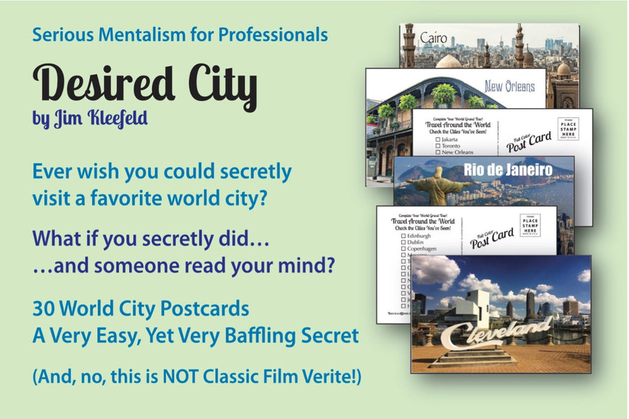 Desired Cities: Easy Yet Baffling Mind Reading by Jim Kleefeld