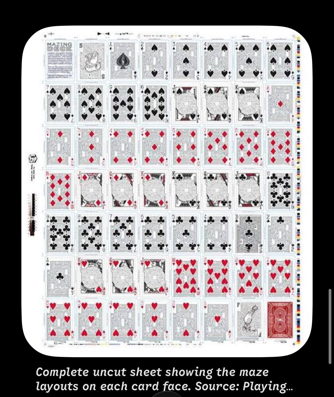 Bicycle Mazing Playing Cards 2013