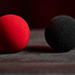 Color Changing Sponge Balls 2" Red/Black