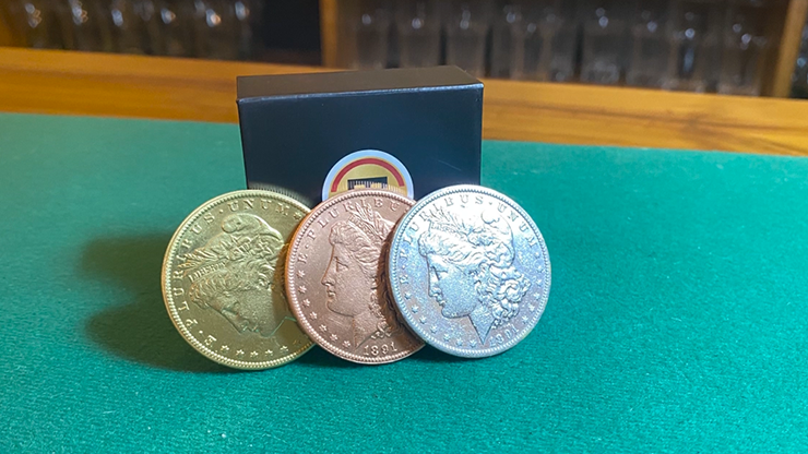 Follow the Silver Walking Liberty (Gimmicks and Online Instructions) by Tango