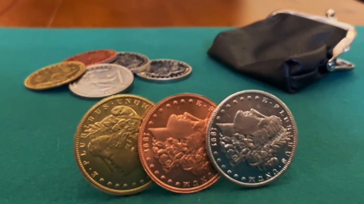 Follow the Silver Walking Liberty (Gimmicks and Online Instructions) by Tango