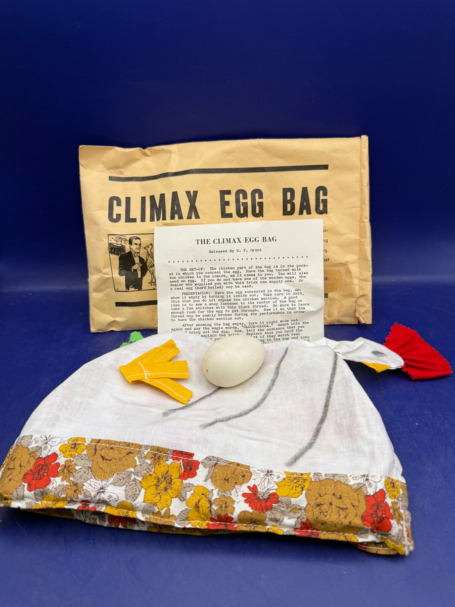 Vintage U.F. Grant Climax Egg Bag Magic Trick - Complete - ESTATE