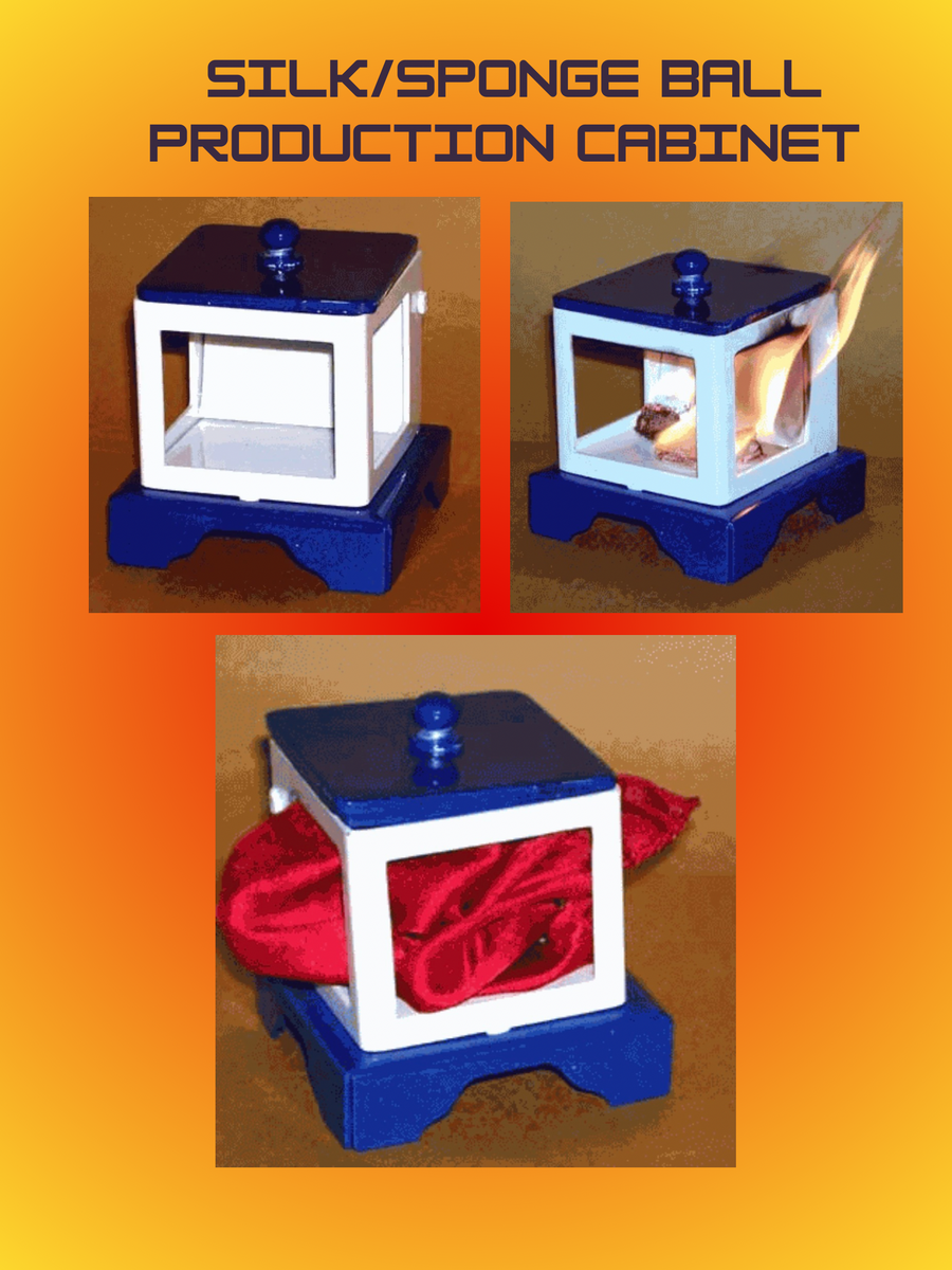 Silk/Sponge ball close-up production cabinet