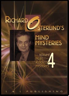 Mind Mysteries Vol 4 (More Assorted Mysteries) by Richard Osterlind - DVD-SALE