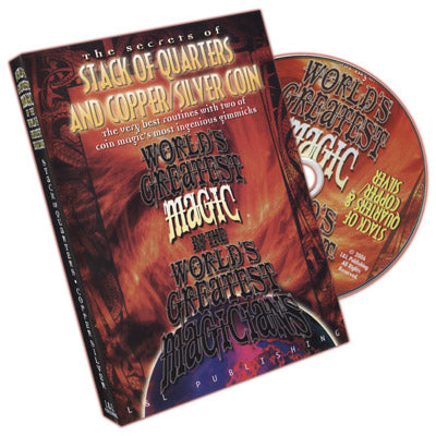 World's Greatest Magic: Stack Of Quarters and Copper/Silver Coin - DVD-SALE