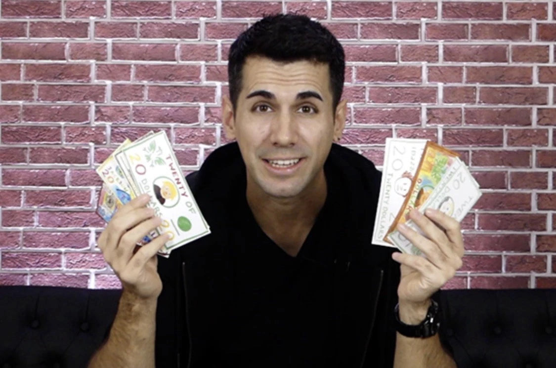 Instant Paper to Money Kid Version (US Dollar) by Miguel Pizarro and Crazy Jokers