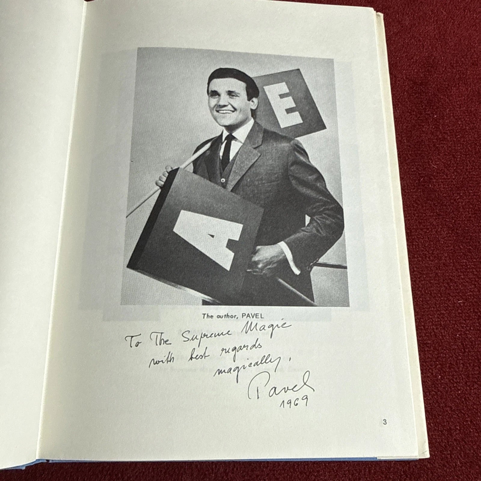 The Magic Of Pavel INSCRIBED 1969 Supreme Magic ESTATE