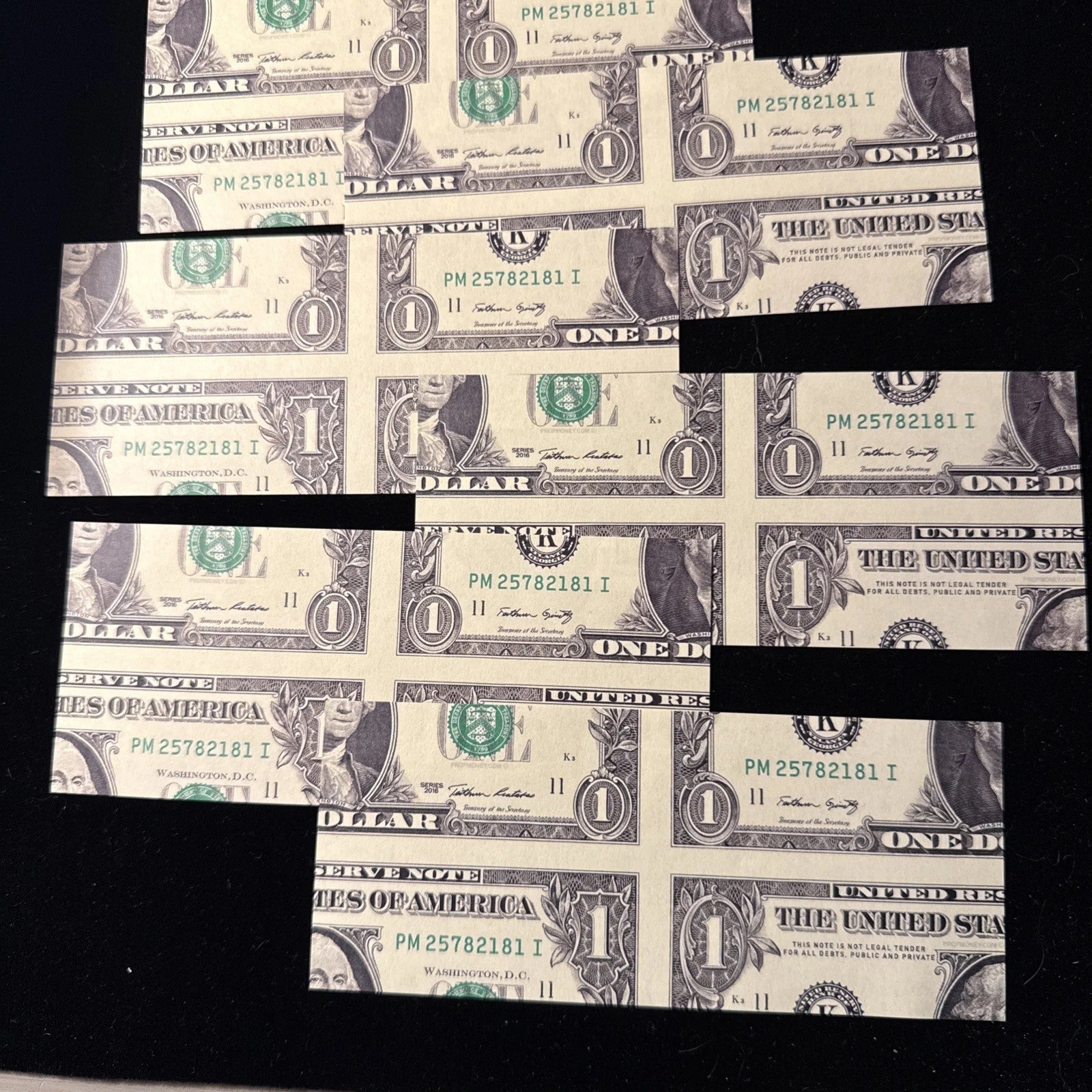 6 Pack - Mismade 1 Dollar Bill 💵 🪄 Bill Change
