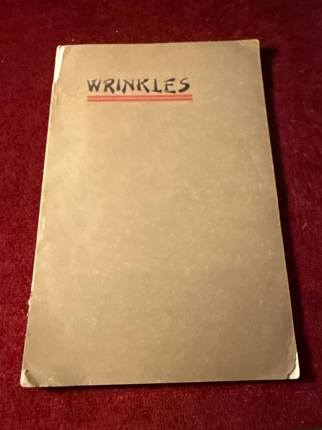 Wrinkles by Bailey & Osborne ANTIQUE 1910 Magic Book SAM ESTATE