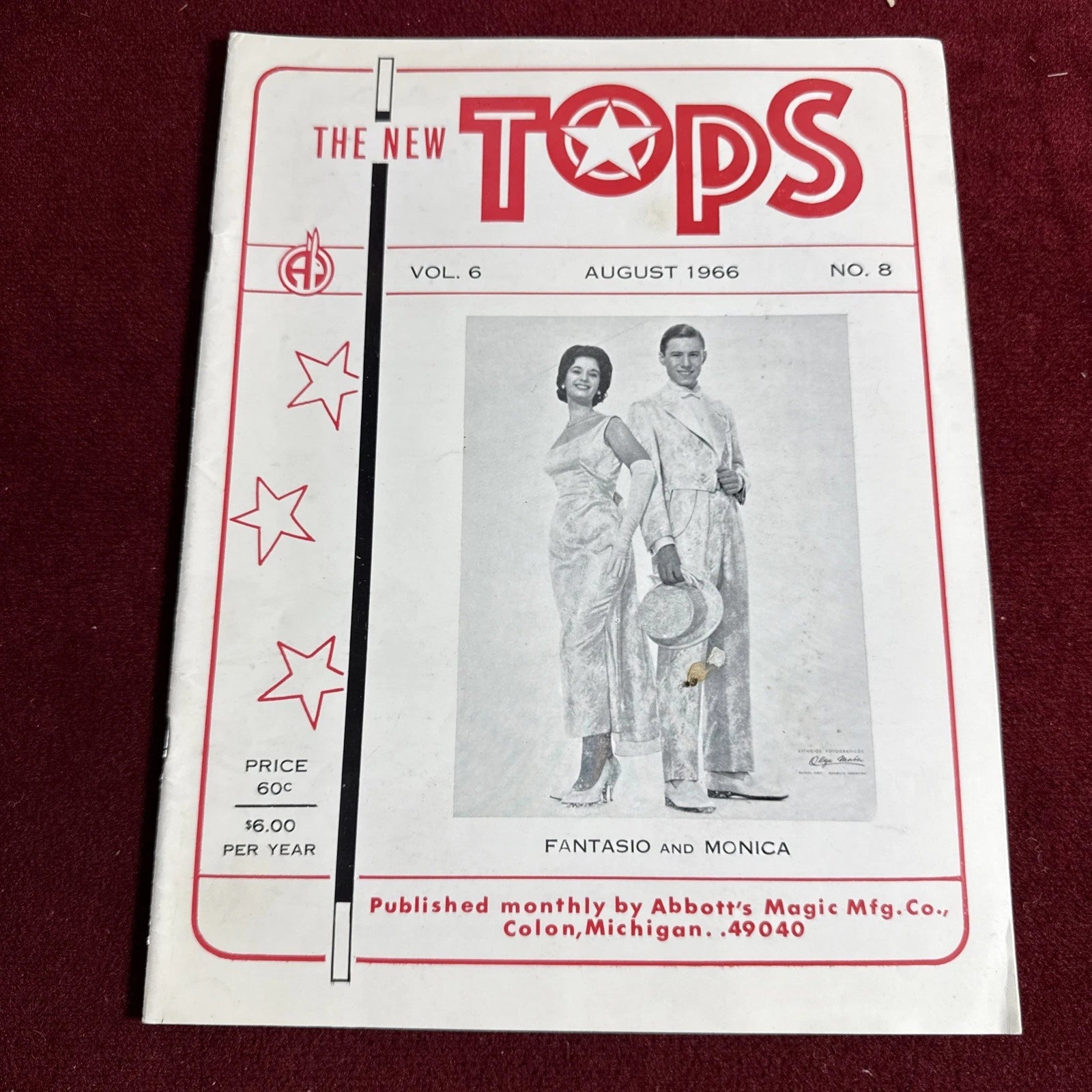 TOPS Magic Magazine VNTG Abbott’s February 1966 Vol 6 #8 Fantasio & Monica