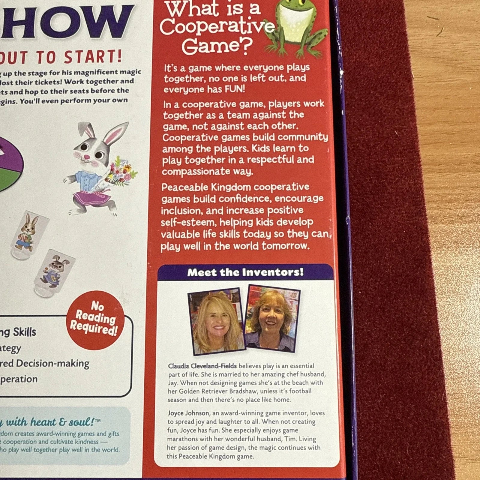 Hoppin To The Show: Cooperative Magic Themed Game For Kids 4+ Board Game