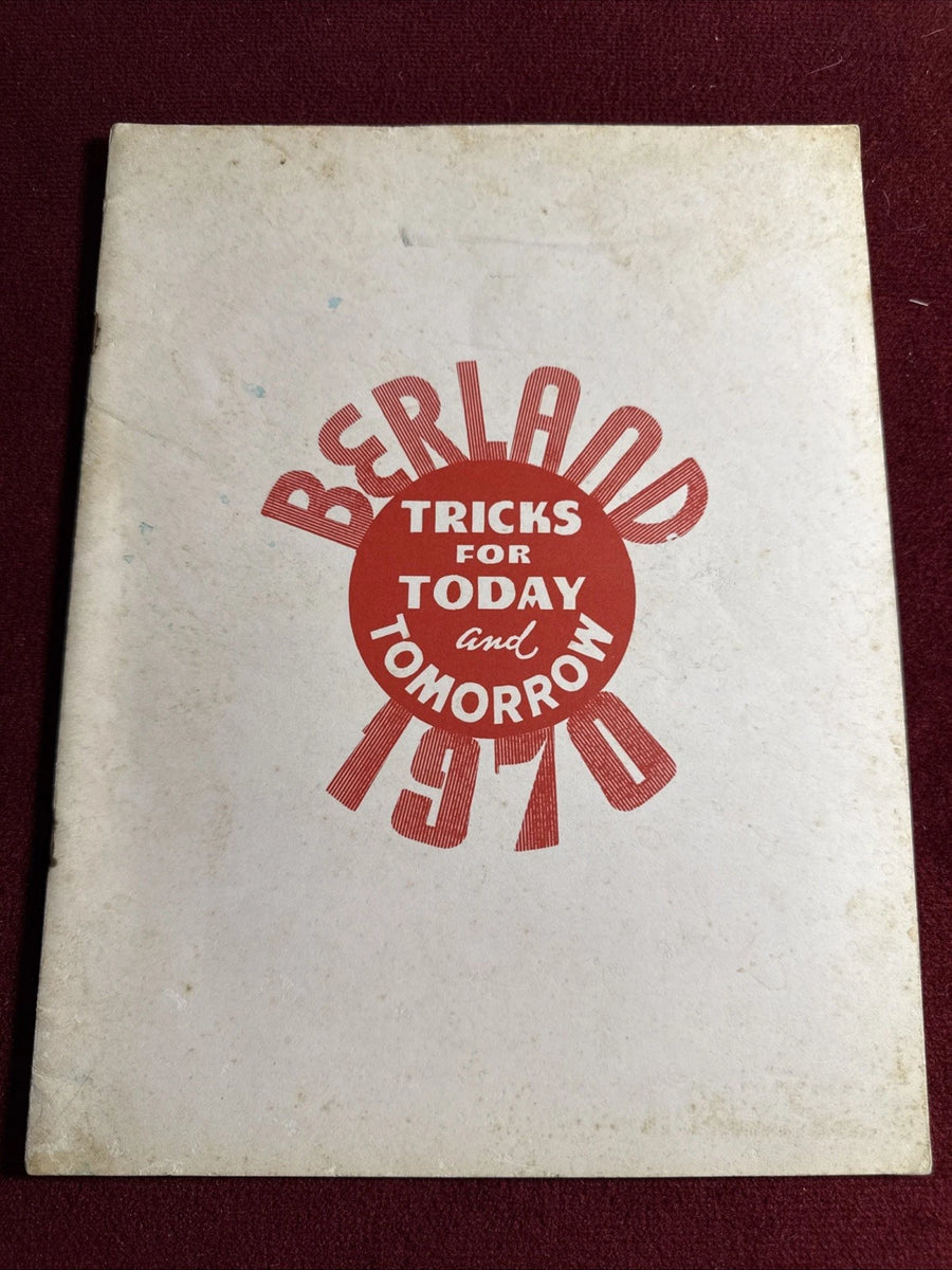 Berland Tricks For Today And Tomorrow by Sam Berland - 1970 - ESTATE