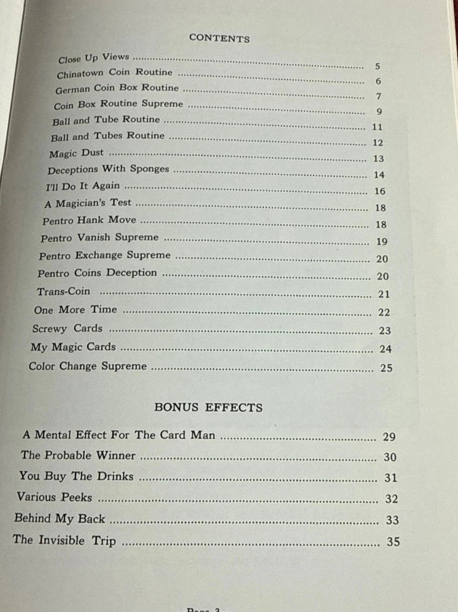 Tony Kardyro’s Close-up Deceptions - 1972 1st Edition ESTATE