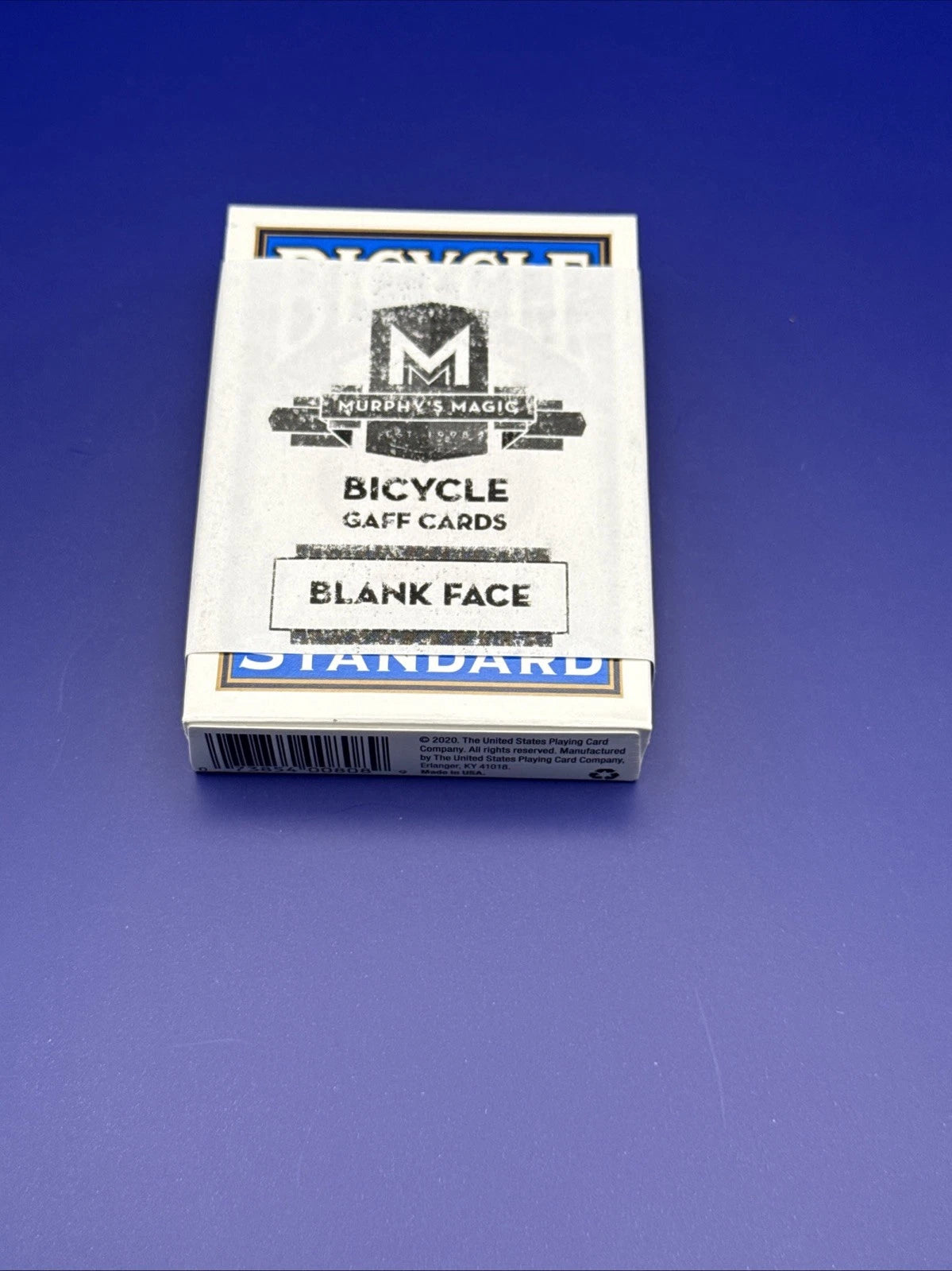 Bicycle Blank Face Blue Back Poker Full Deck Playing Cards - Murphy’s Magic