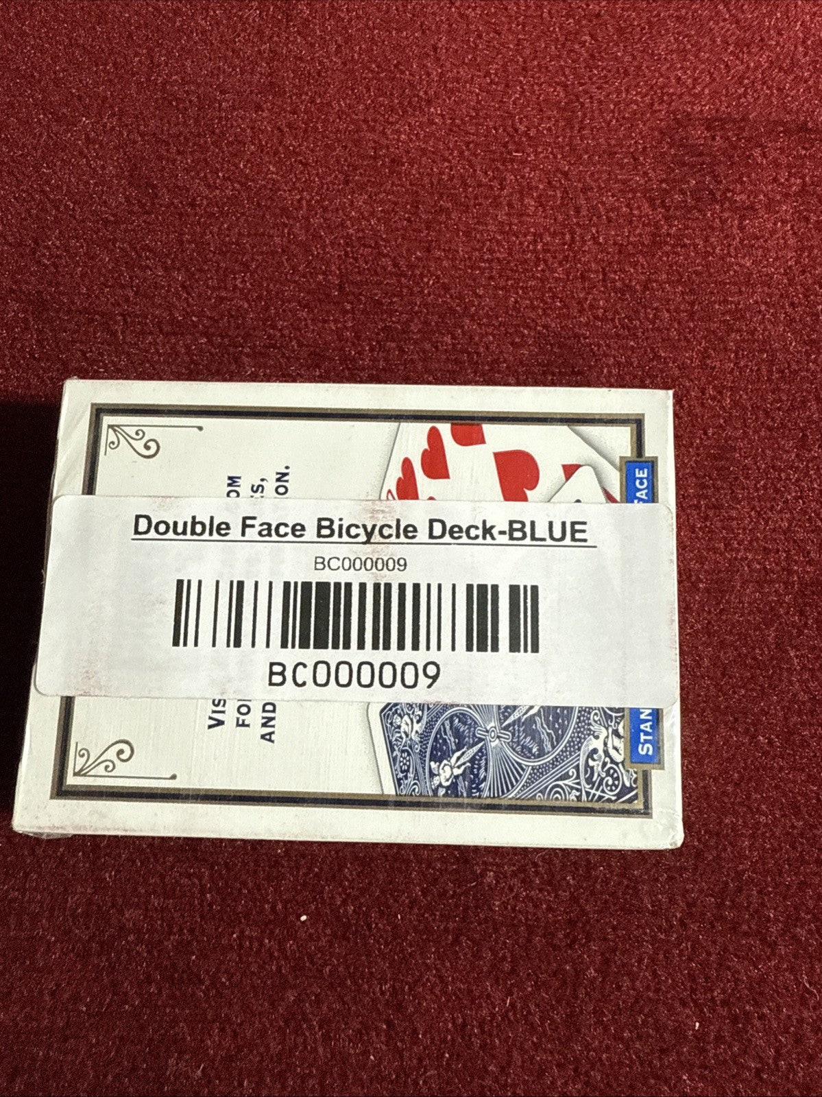 Bicycle Double Face Playing Cards USPCC Blue Box New Sealed Full Deck Card Magic