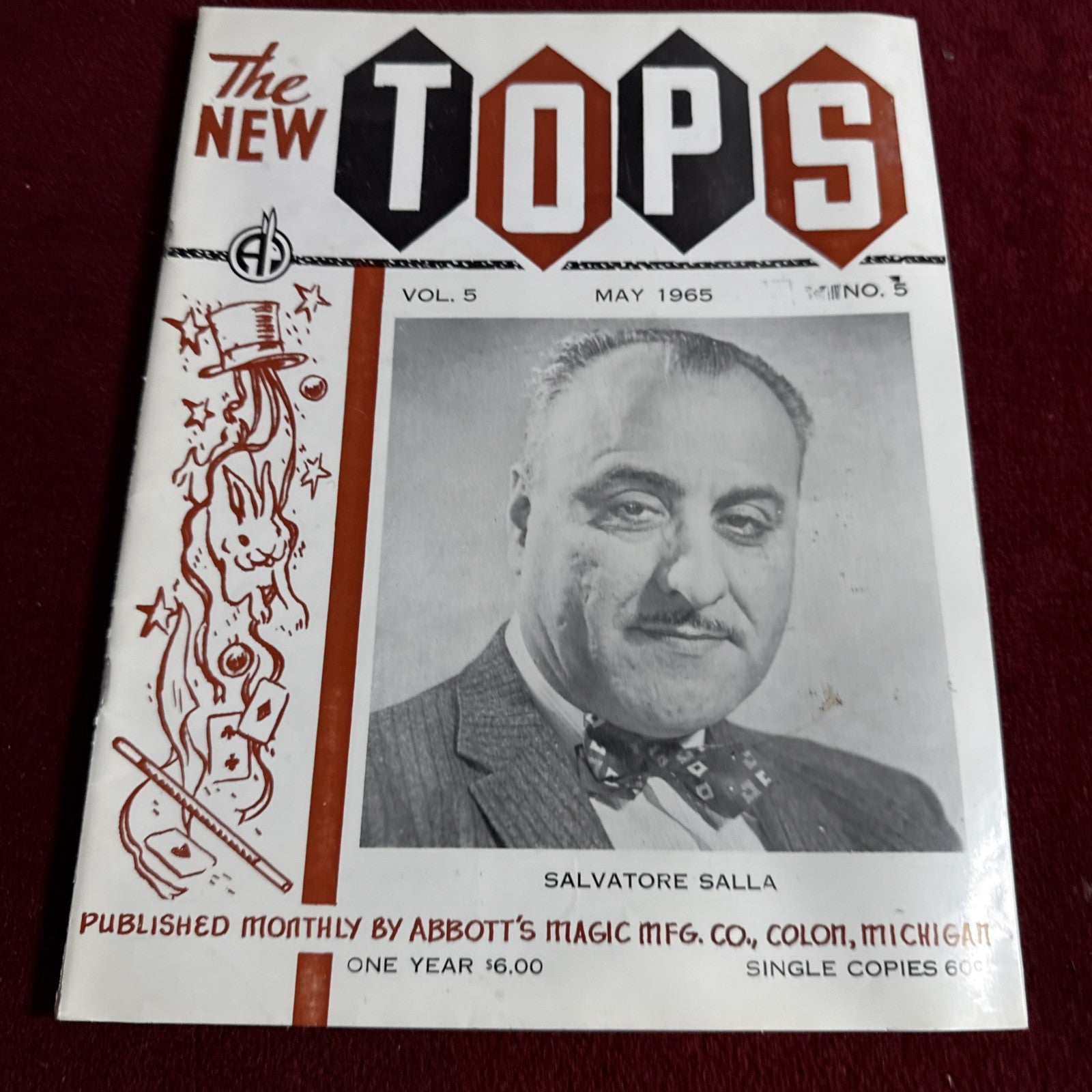 TOPS Magic Magazine VNTG Abbott’s May 1965 Vol 5 #5 Salvatore Salla