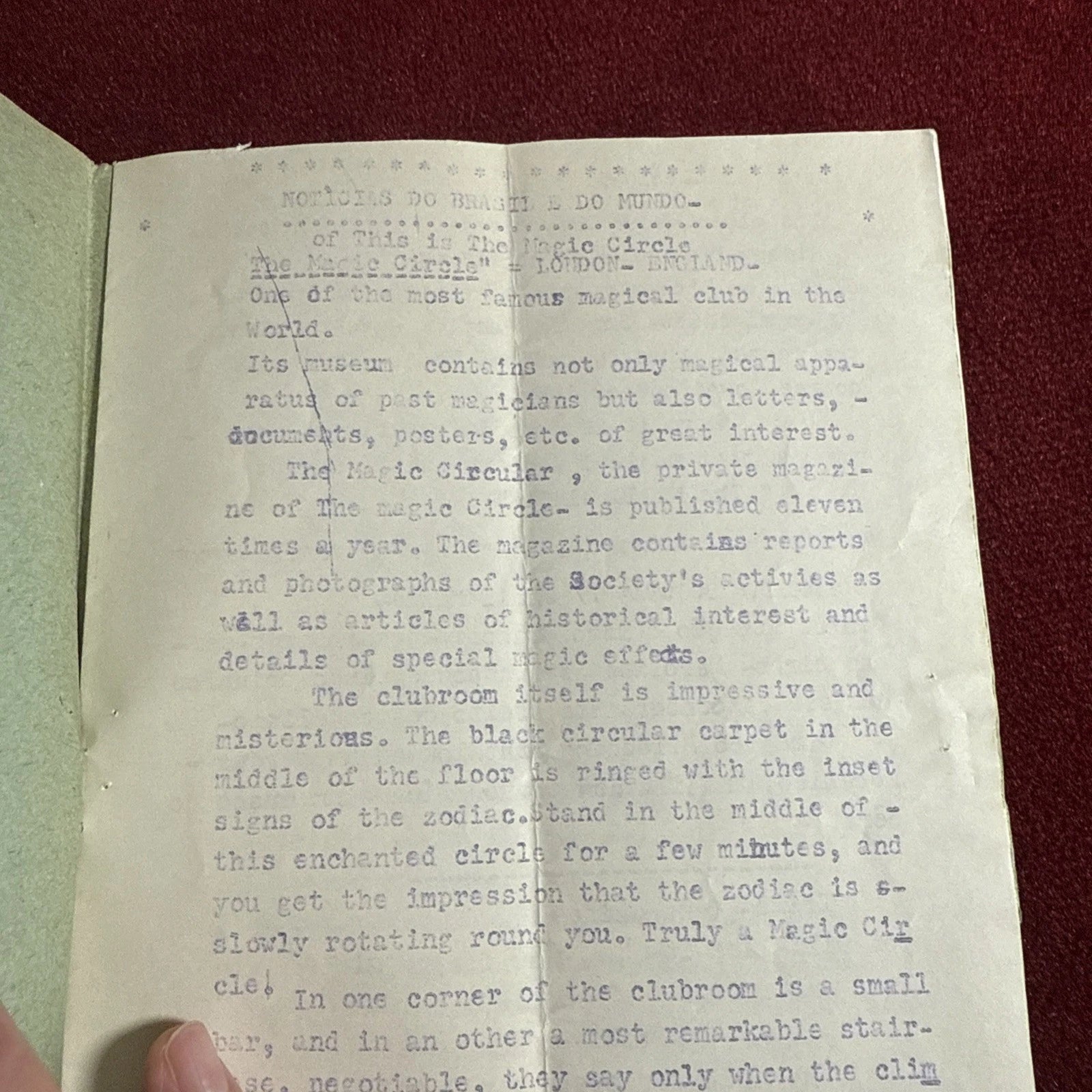 Trucnig Brazilian Magic Monthly Membership Letter - ESTATE