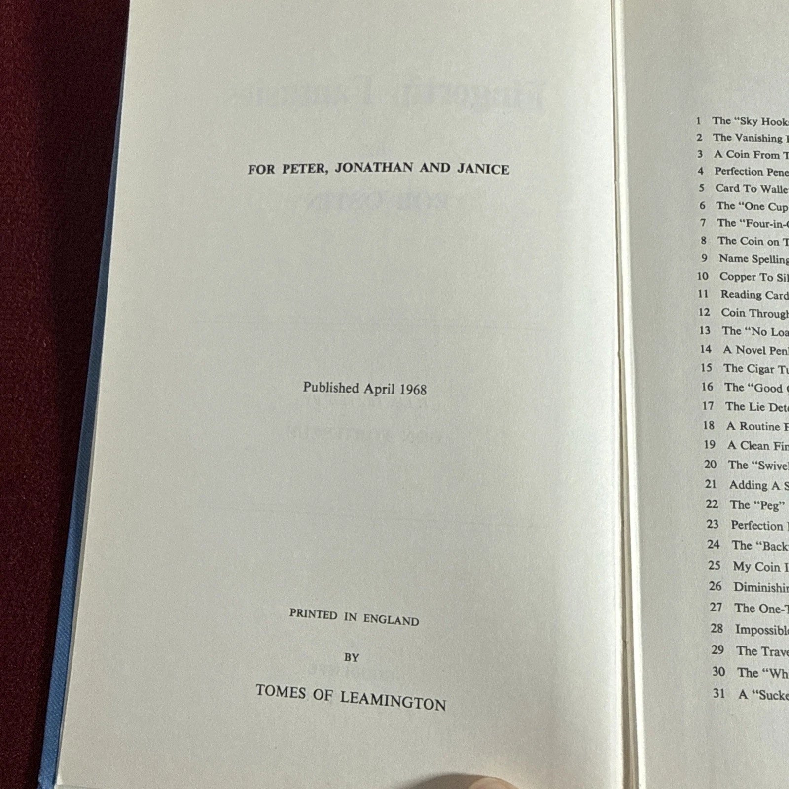 Fingertip Fantasies by Bob Ostin HB 1968 ESTATE