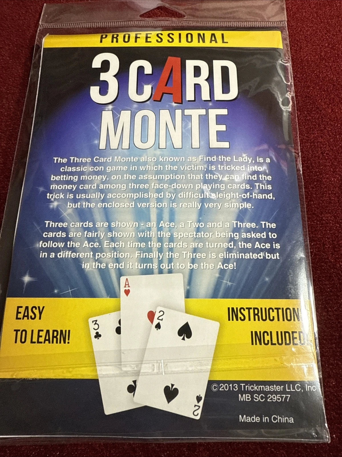 Find The Ace-3 Card Monte-Con Game