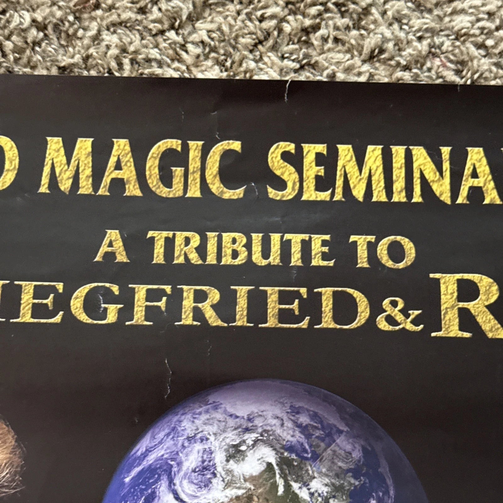 Siegfried & Roy Poster 2010 World Magic Seminar Orleans Hotel Las Vegas Magician ESTATE