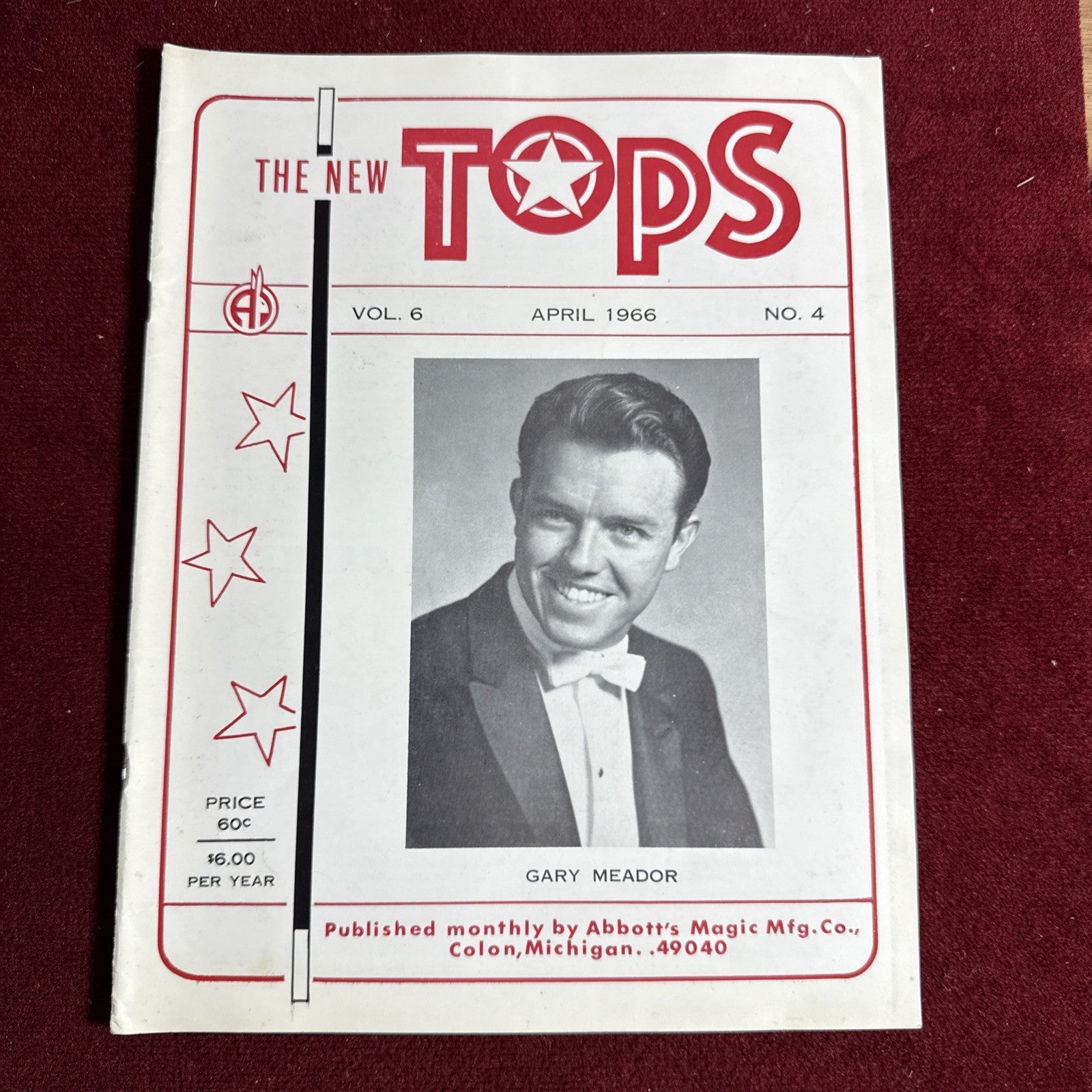 TOPS Magic Magazine VNTG Abbott’s February 1966 Vol 6 #4 Gary Meador