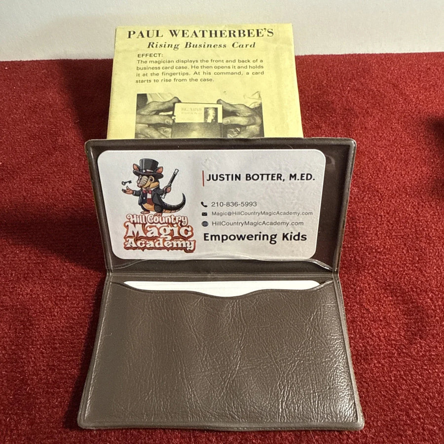 Paul Weatherbee’s Rising Business Card Magic Trick VNTG RARE Easy To Do NOS