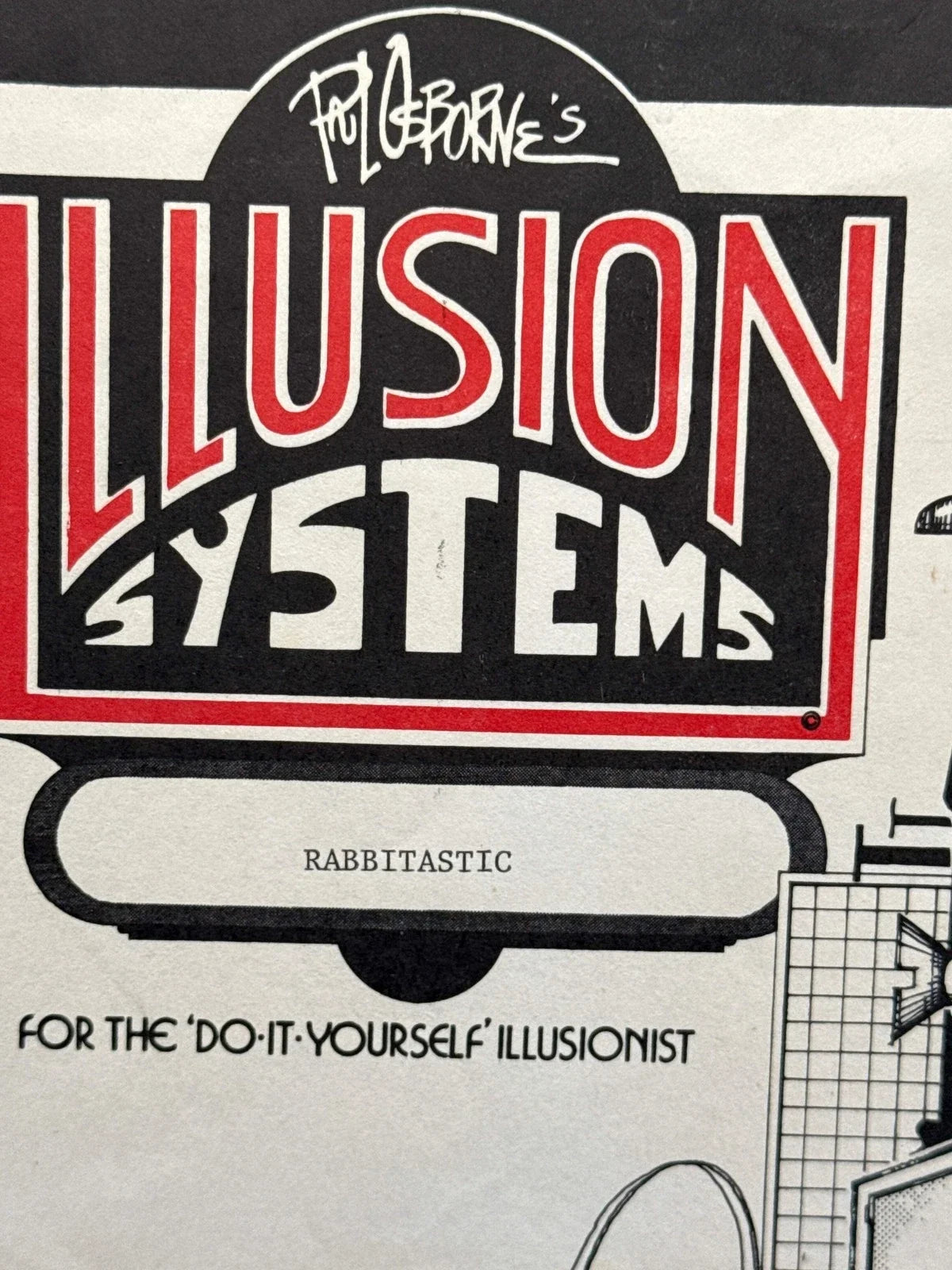 Paul Osborne Illusion Systems plans for Rabbitastic c1980 Vintage plans