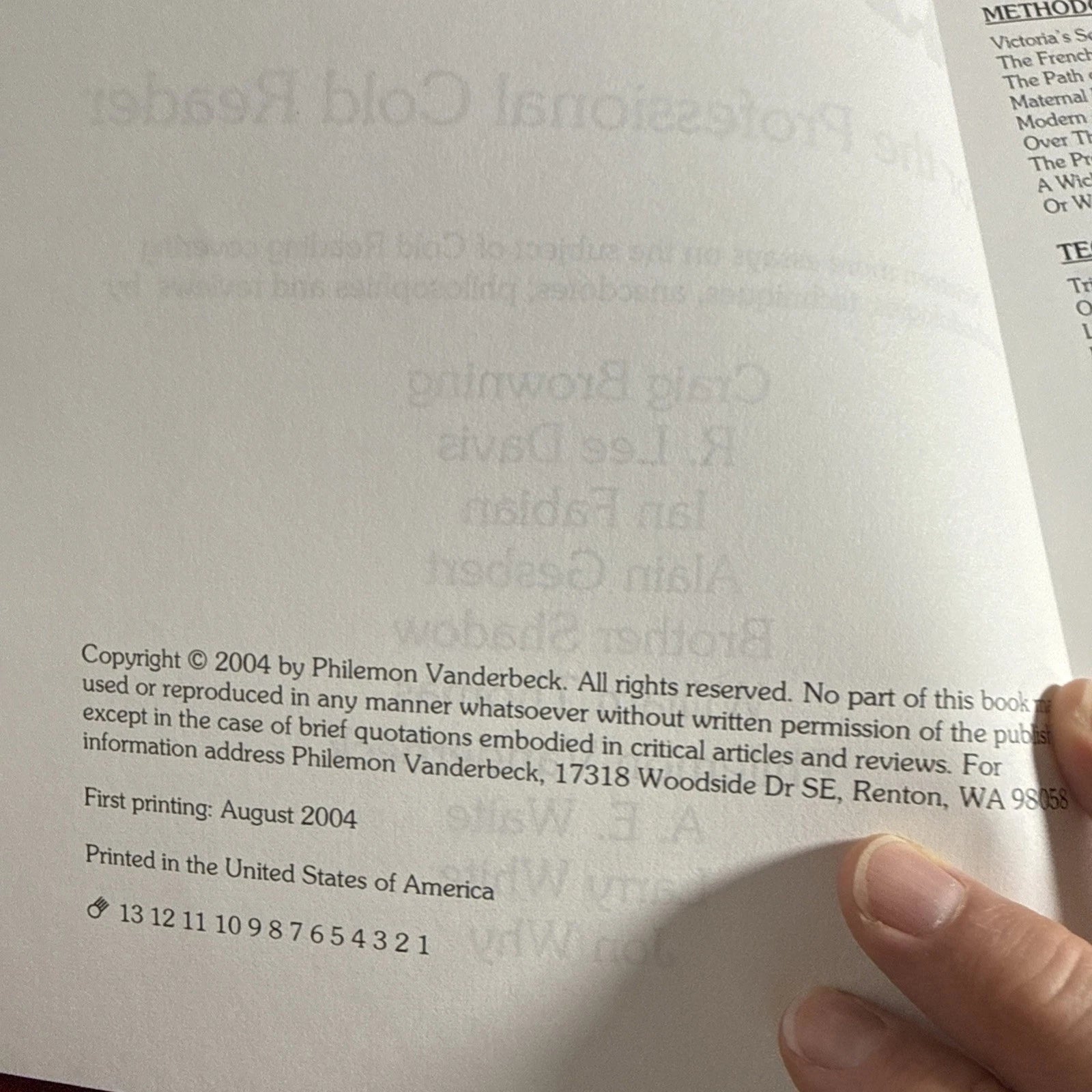 The Supplemental OORT by Philemon Vanderbeck - Cold Reading - 2004 ESTATE