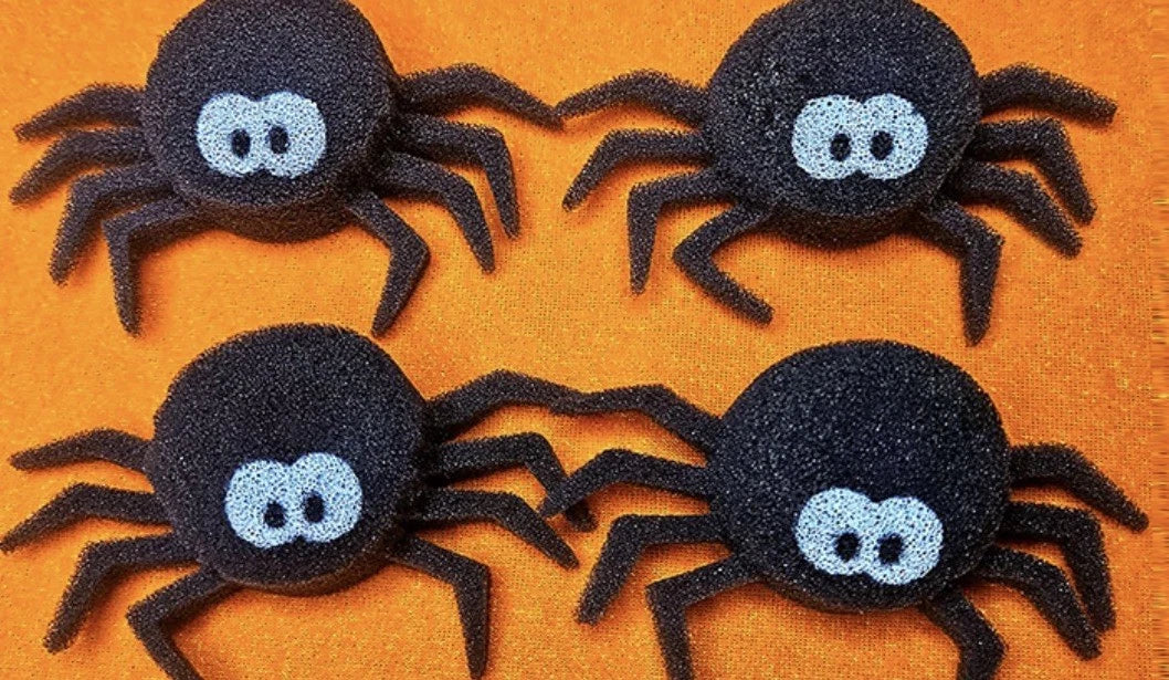 Super Sponge Spiders Sponge Ball Set - 4 Pack - Magic Trick - Fun - Spooky
