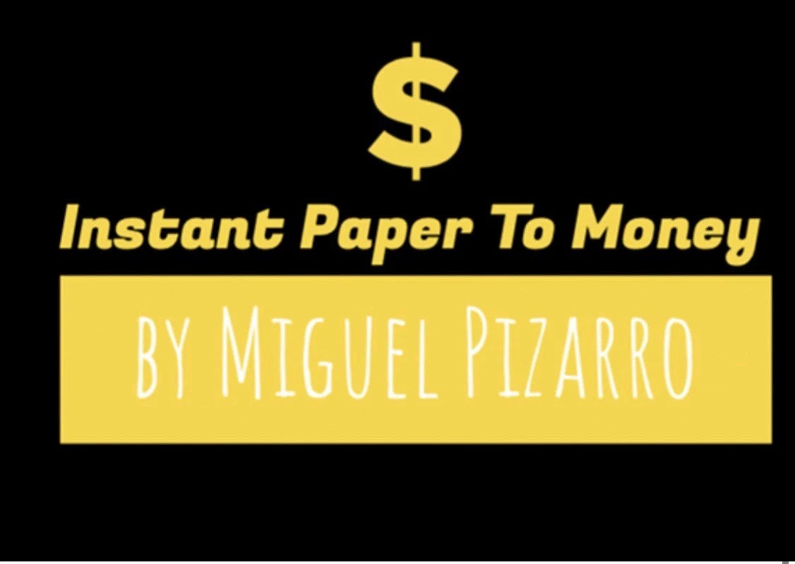 Instant Paper to Money (US Dollar) by Miguel Pizarro and Crazy Jokers