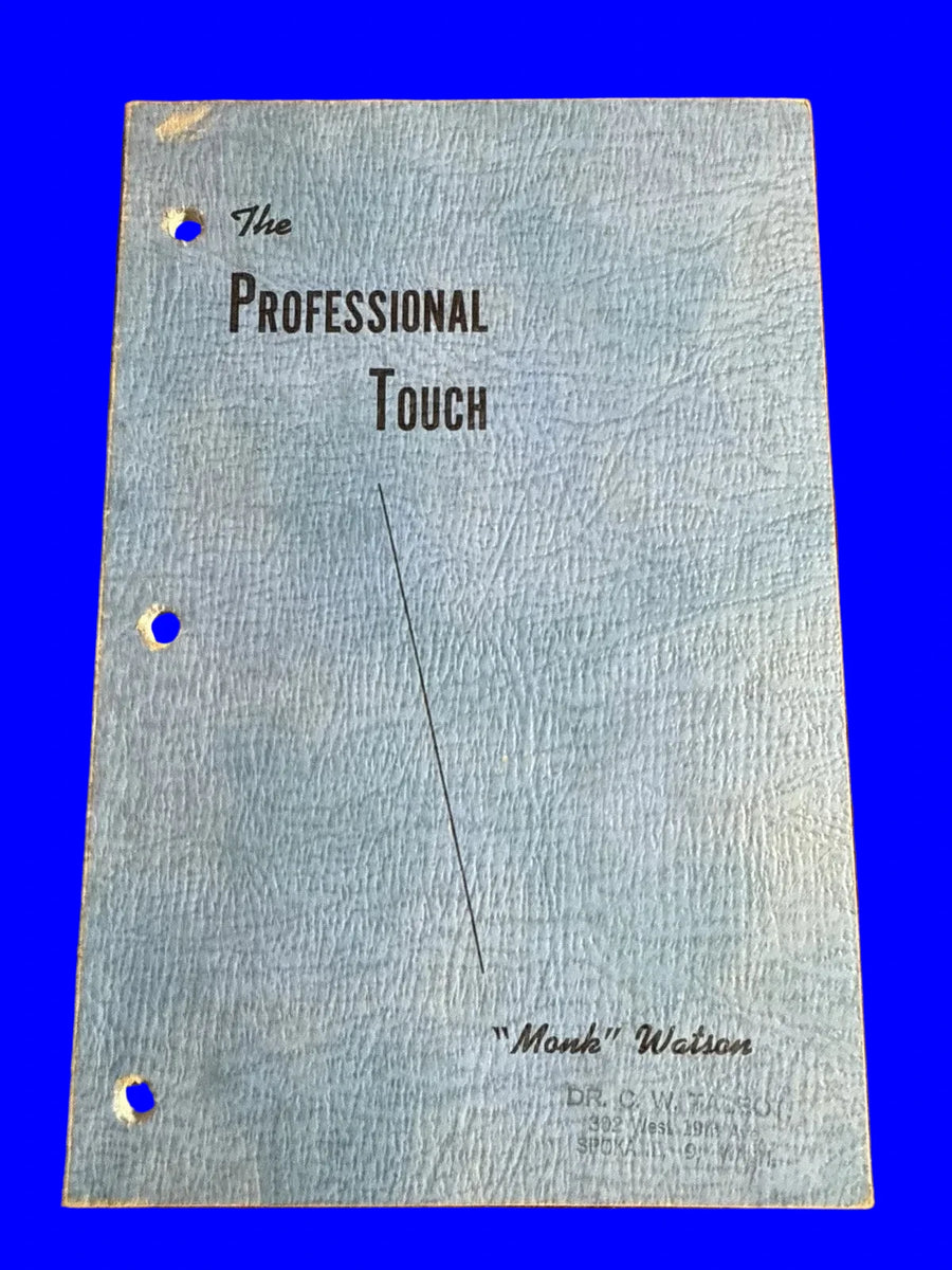 The Professional Touch by Monk Watson 1945 1st Edition Abbott’s ESTATE