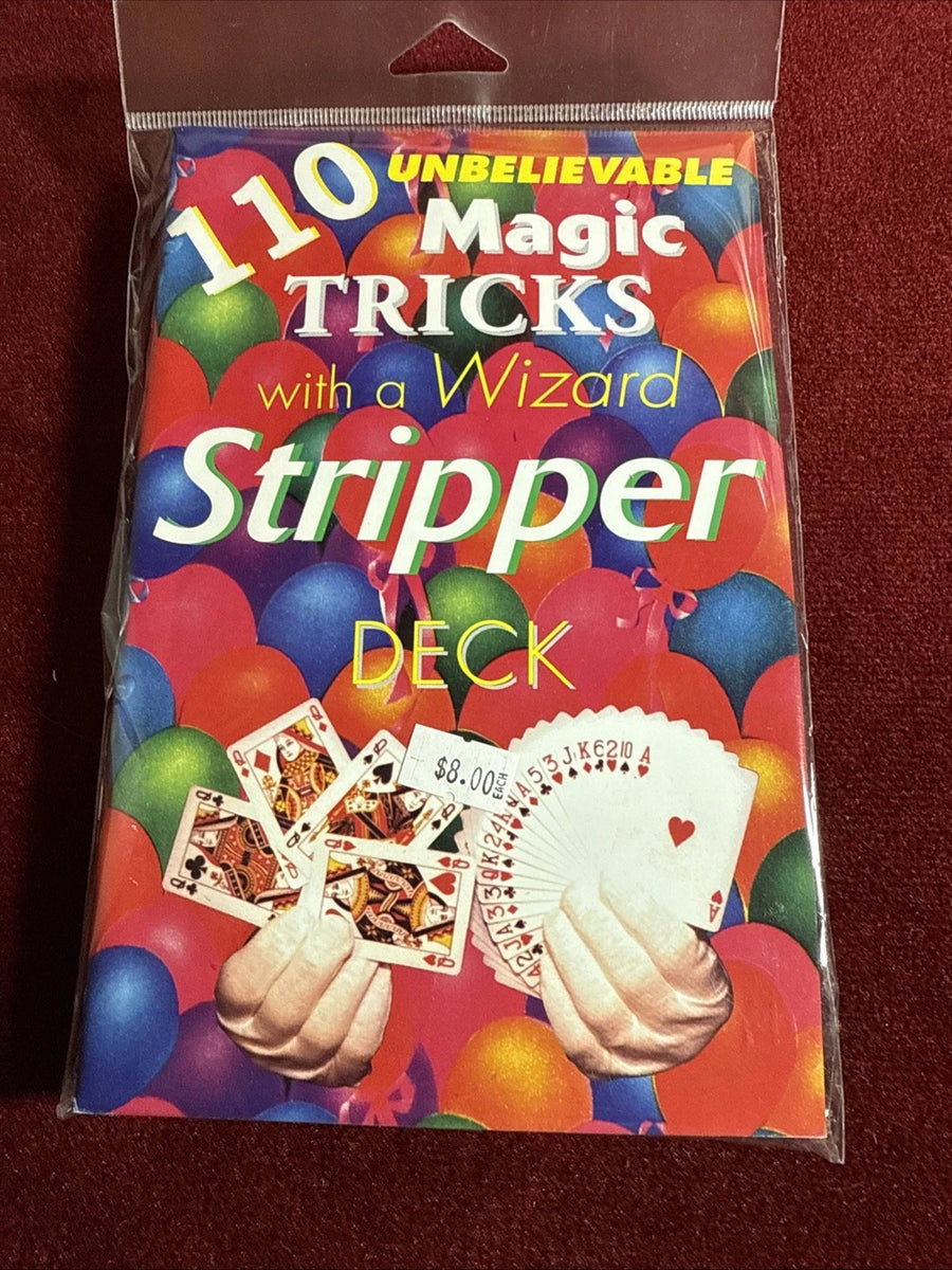 100+ Magic Tricks with a Stripper Deck- Book & Deck included