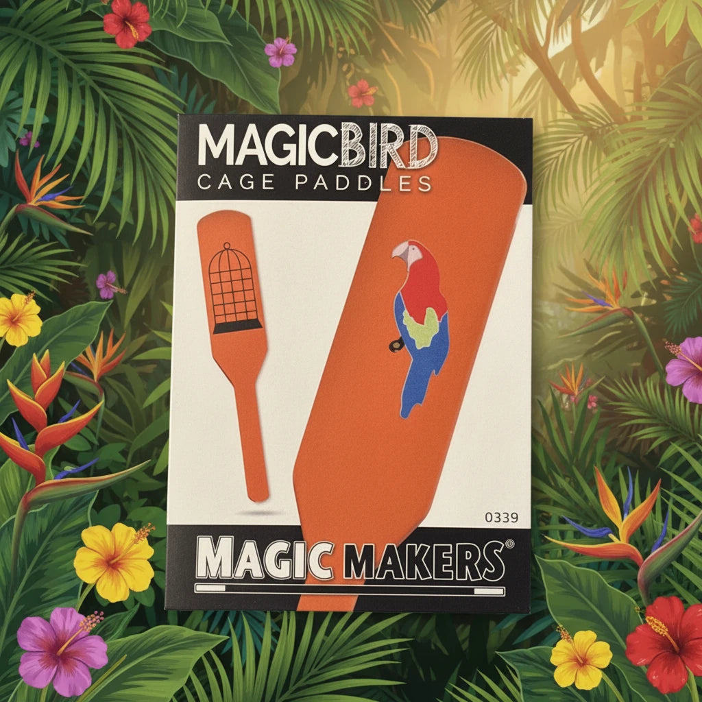 Magic Bird Cage Paddles - Magic Makers - Vanishing Parrot