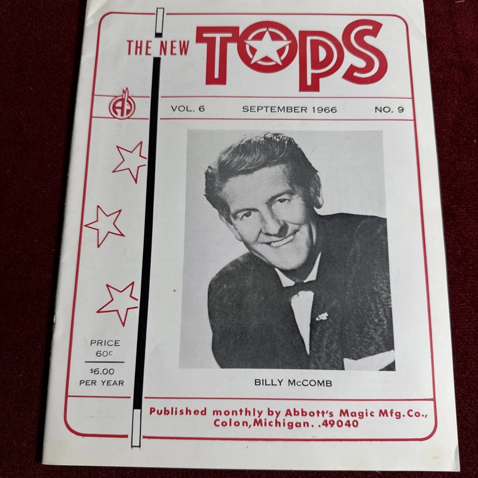 TOPS Magic Magazine VNTG Abbott’s February 1966 Vol 6 #9 Billy McComb
