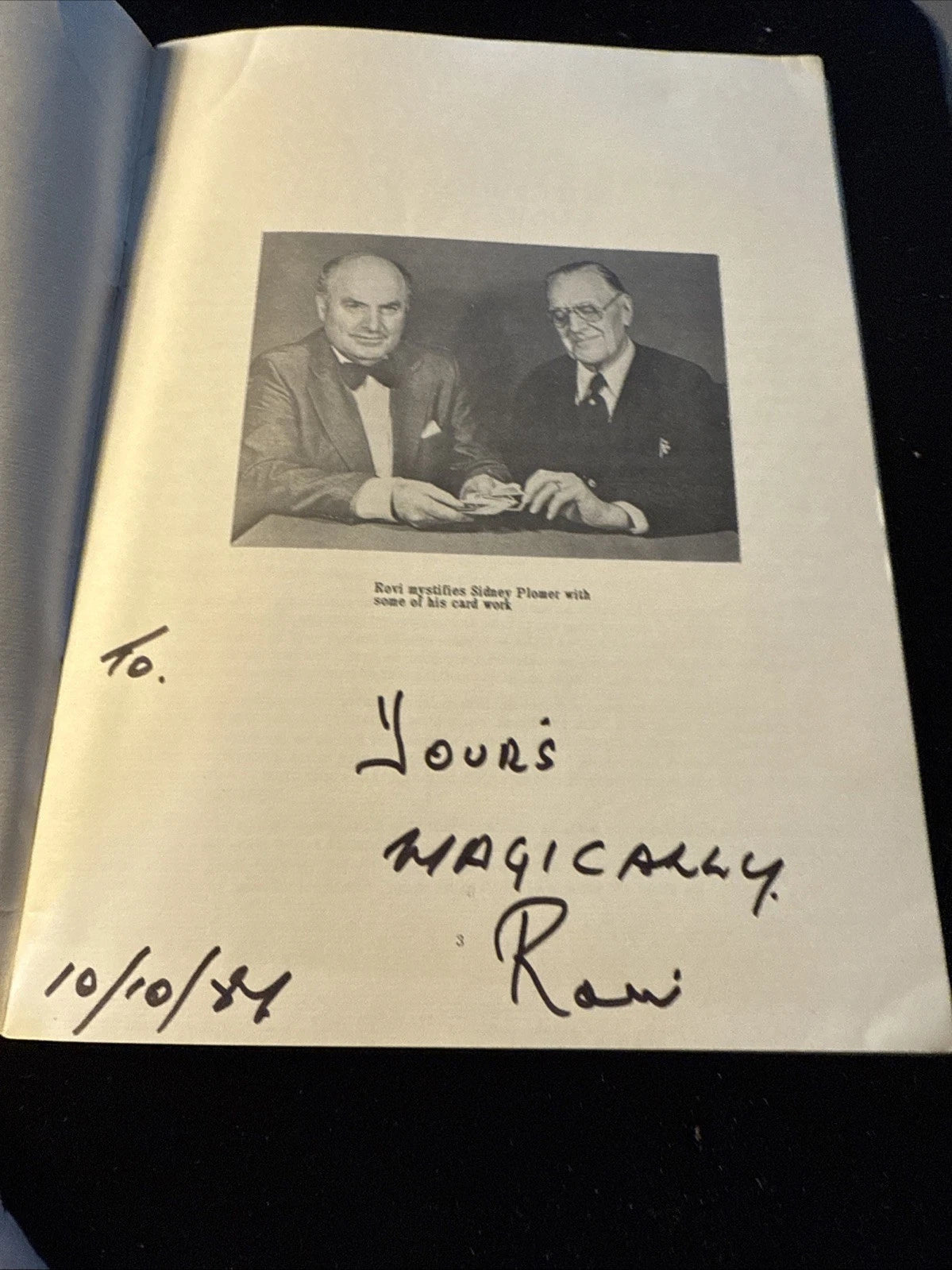 Rovi Reveals - Lewis Ganson - Inscribed - Supreme Magic 1984 ESTATE