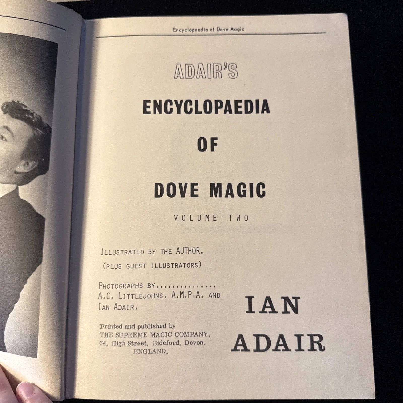 Encyclopedia of Dove Magic Vol 2🪄 IAN ADAIR -Supreme Magic 1970