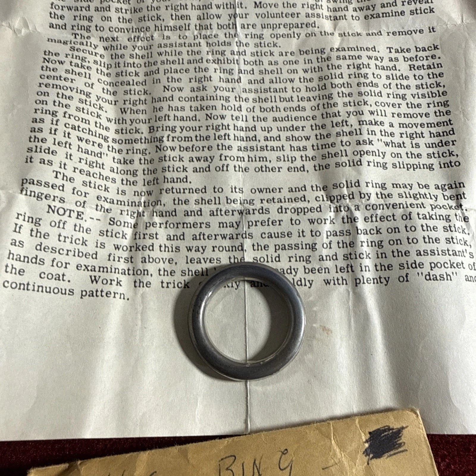 Davenport Jardine Ellis Ring On Stick Vintage magic ESTATE
