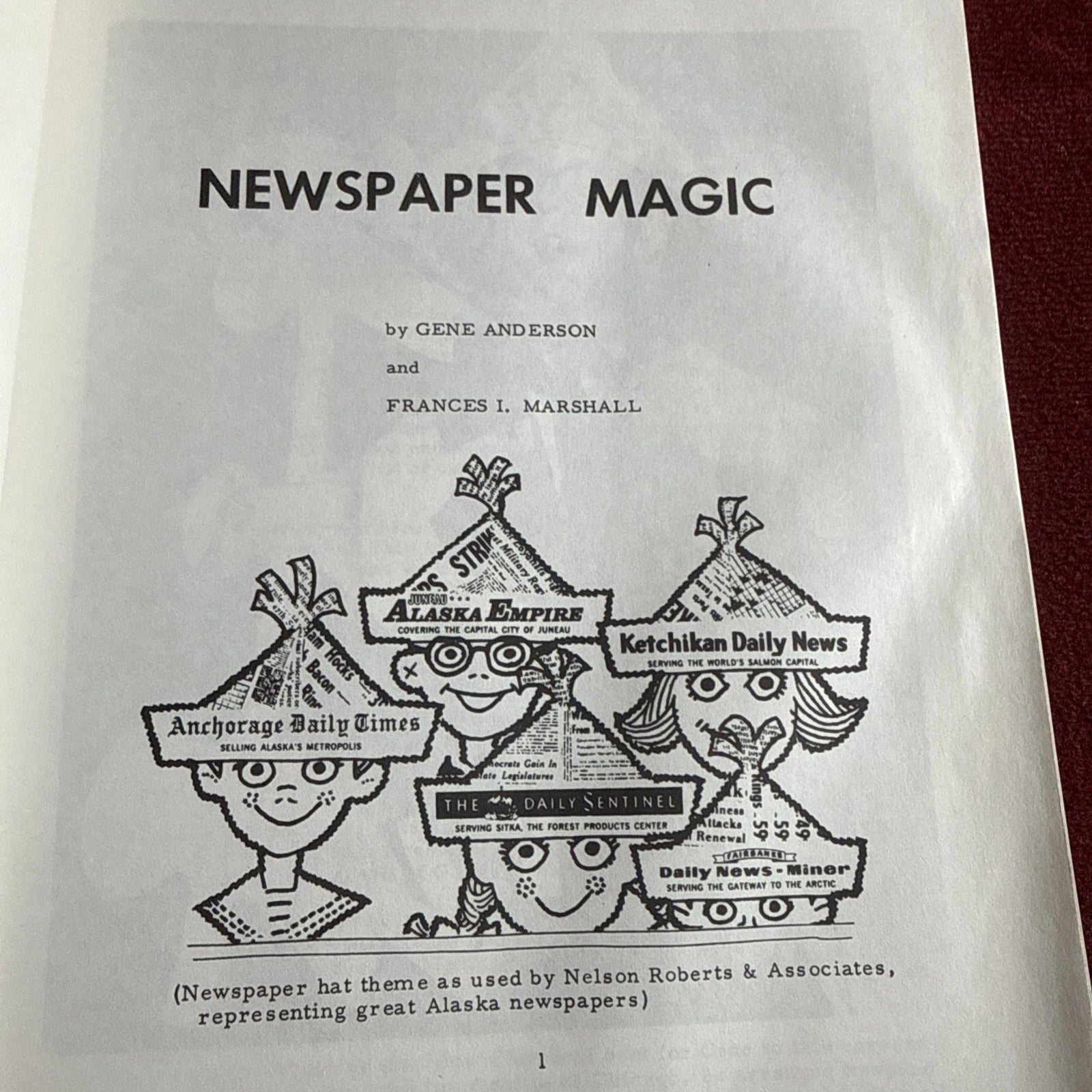 Newspaper Magic Gene Anderson & Frances Marshall ESTATE