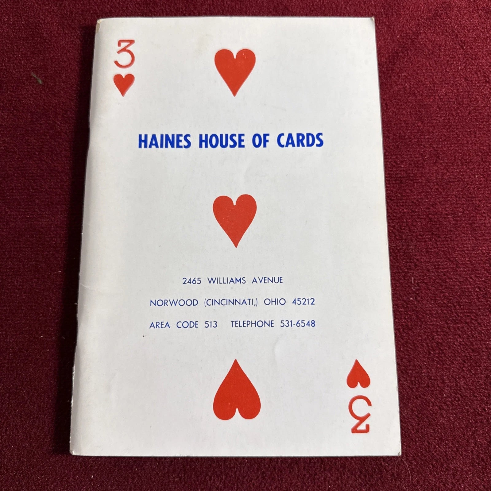 Haines House Of Cards Catalog 1964 ESTATE