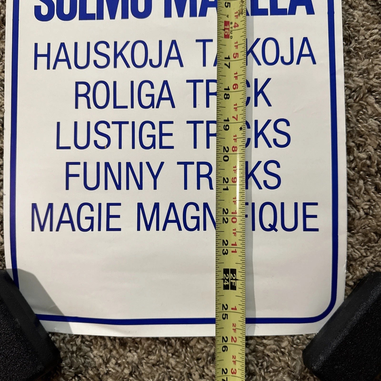 Solmu Makela RARE Magic Poster Finnish Magician & Actor Promo