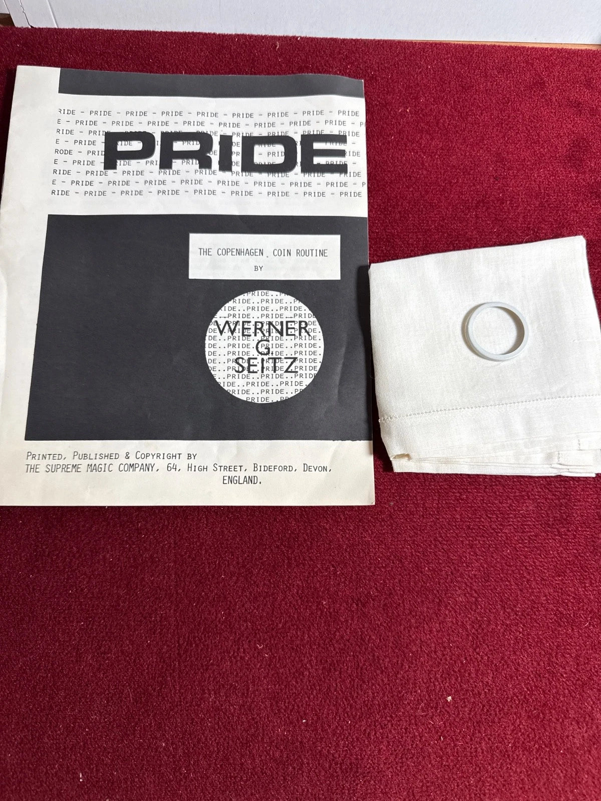 Pride The Copenhagen Coin Routine by Werner Seitz - Supreme Magic - ESTATE
