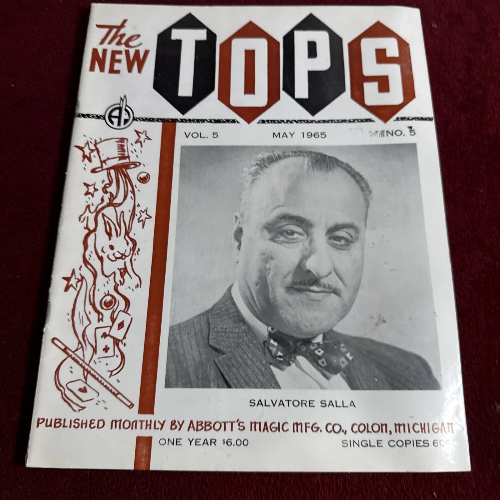 TOPS Magic Magazine VNTG Abbott’s May 1965 Vol 5 #5 Salvatore Salla
