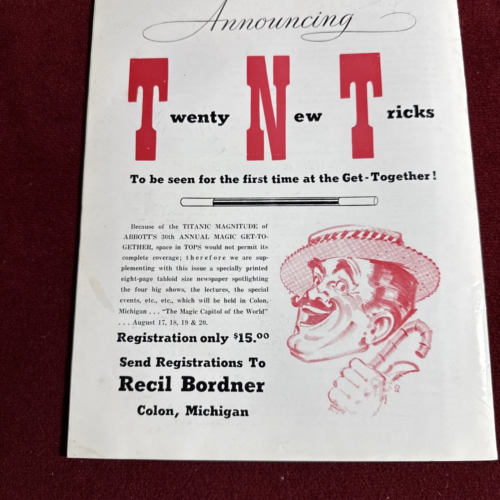 TOPS Magic Magazine VNTG Abbott’s February 1966 Vol 6 #7 John Shirley & Bonnie